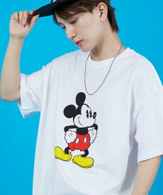 improves 【MICKEY】オーバーサイズ半袖Tシャツ インプローブス トップス カットソー・Tシャツ ホワイト グレー ベージュ