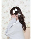 リボンヘアクリップ4点セット