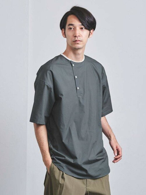 United Arrows Ltd Outlet En Route アンルート コットンタイプライター ノーカラープルオーバーシャツ Rakuten Fashion 楽天ファッション 旧楽天ブランドアベニュー Cz0260