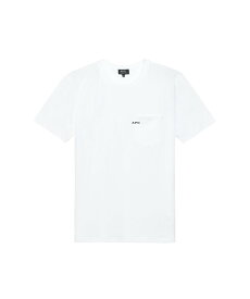 A.P.C. 刺繍入りポケットTシャツ アー・ぺー・セー トップス カットソー・Tシャツ ブラック ベージュ ホワイト【送料無料】