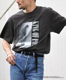 NOLLEY'S goodman MICHAEL JACKSON PHOTO TEE by GOOD ROCK SPEED ノーリーズ トップス カットソー・Tシャツ ブラック ホワイト【送料無料】