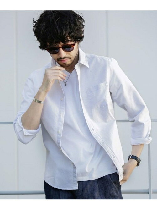 Nano Universe Web限定 オックスレギュラーカラーシャツ