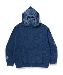 A BATHING APE (M)CLOUD CAMO TIGER UPCYCLED RELAXED FIT FULL ZIP HOODIE M A xCVO GCv gbvX p[J[Et[fB[ lCr[yz
