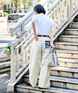 FIT MAGIC マーベルト タックワイドパンツ/スラックス S/M 全4色