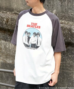 �ySALE�^10%OFF�zVENCE share style MENs THE BEATLES �U �r�[�g���Y ���R�[�h���O����T�V���c ���@���X �G�N�X�`�F���W �g�b�v�X �J�b�g�\�[�ET�V���c �O���[ �u���[ �u���E���y���������z