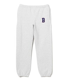BEAMS 【秋まで使える】Bロゴ スウェットパンツ イージーパンツ リラックスパンツ ビームス メン パンツ ジャージ・スウェットパンツ ネイビー ブラック グレー グリーン【送料無料】