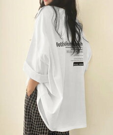 【SALE／30%OFF】miniministore オーバーサイズ 英文字ロゴ 半袖Tシャツ ミニミニストア トップス カットソー・Tシャツ ブルー ブラック グレー ホワイト