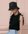 【LOULOU WILLOUGHBY】スカラップブリムバケットハット