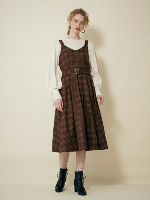 Supreme La La ベルトツキチェックジャンパースカート Rakuten Fashion 楽天ファッション 旧楽天 ブランドアベニュー Br4263
