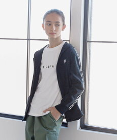 【SALE／50%OFF】GLOBAL WORK FILA/コラボZIPパーカー/キッズ/252058 グローバルワーク トップス パーカー・フーディー ホワイト ブラック