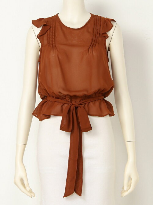 Lily Brown ノースリシフォンブラウス Rakuten Fashion 楽天ファッション 旧楽天ブランドアベニュー R