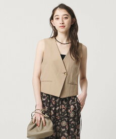 UNITED ARROWS ＜TICCA＞Vネック ベスト ユナイテッドアローズ トップス ベスト・ジレ ベージュ【送料無料】