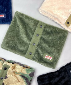 【SALE／5%OFF】Coleman Coleman/(U)ボタン留め ボアネックウォーマー イールド ファッション雑貨 マフラー・ストール・ネックウォーマー ネイビー ブラック ベージュ カーキグリーン
