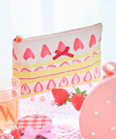 【SALE／30%OFF】ANY KIDS 【Strawberry Collection】ケーキポーチ エニィ 財布・ポーチ・ケース ポーチ ホワイト
