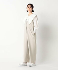 【SALE／10%OFF】COMME CA BLANC D'OEUF [ マタニティ ] パウダーツイルストレッチ カシュクール サロペット コムサ・ブロンドオフ マタニティウェア・ベビー用品 マタニティワンピース・フォーマル【送料無料】