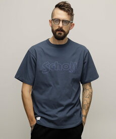 Schott T-SHIRT "BASIC LOGO"/Tシャツ "ベーシックロゴ ショット トップス カットソー・Tシャツ ベージュ ブラック ホワイト ブラウン ネイビー グレー【送料無料】