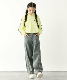 【SALE／20%OFF】GLOBAL WORK FILA/コラボショートパーカー/キッズ/252061 グローバルワーク トップス パーカー・フーディー ホワイト ブラック グリーン