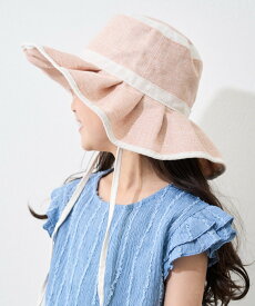 【SALE／50%OFF】CIAOPANIC TYPY 【KIDS】【UV】たためるジュートフリルHAT チャオパニックティピー 帽子 その他の帽子 ブラック ベージュ ホワイト