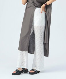【SALE／30%OFF】BEAMS HEART WOMEN レース パンツ ビームス ハート パンツ その他のパンツ ブラック ホワイト【送料無料】