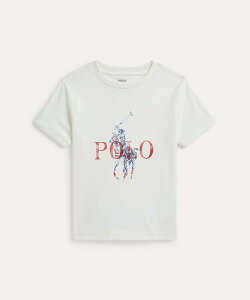 POLO RALPH LAUREN (�{�[�C�Y 2��~7��)Big Pony �R�b�g�� �W���[�W�[ T�V���c �����t���[���� �g�b�v�X �J�b�g�\�[�ET�V���c �z���C�g�y���������z