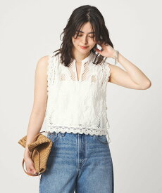 UNITED ARROWS green label relaxing エンブロイダリー ベスト ユナイテッドアローズ グリーンレーベルリラクシング トップス ベスト・ジレ ブラック ホワイト【送料無料】