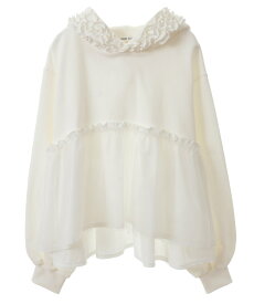 【SALE／30%OFF】Candy Stripper TULLE TIERED フーディー キャンディストリッパー トップス パーカー・フーディー ホワイト ブラック ピンク【送料無料】