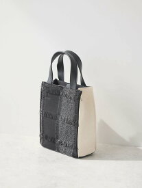 AMERICAN HOLIC 異素材コンビミニBAG/異素材MIX/トート/2WAY/夏/春/24SS アメリカン ホリック バッグ その他のバッグ ブラック【送料無料】