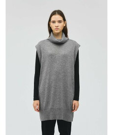 【SALE／30%OFF】mizuiro ind mizuiro ind リブハイネックベスト マーコート トップス ベスト・ジレ グレー ホワイト ブラック ネイビー【送料無料】