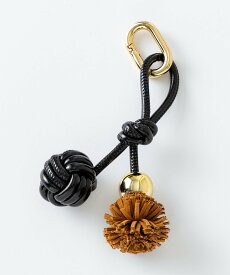 【SALE／20%OFF】23区 【WEB&一部店舗限定】ボール フリンジ チャーム ニジュウサンク ファッション雑貨 チャーム・キーチェーン カーキグリーン ブラック