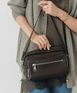 【収納力◎】アウトポケット2wayショルダーバッグ
