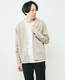 【SALE／50%OFF】MEN'S MELROSE ダンボールスエードボタンレスカーディガン メンズメルローズ トップス カーディガン グレー ブルー ブラック【送料無料】