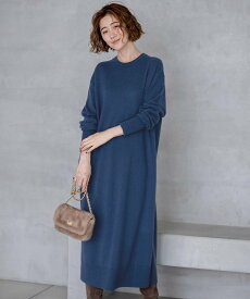 【SALE／30%OFF】23区 【洗える】ウールカシミヤ ニットワンピース ニジュウサンク ワンピース・ドレス ワンピース グレー ブラック ベージュ ブルー【送料無料】