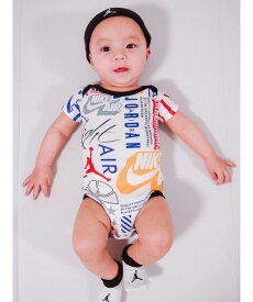 Jordan ベビー(0-6M) セット商品 JORDAN(ジョーダン) HAT/BODYSUIT/BIB SET 3PC ルーキーユーエスエー トップス その他のトップス ホワイト【送料無料】