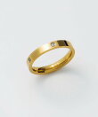 【 金属アレルギー対応 】 シンプルビジューリング サージカルステンレス