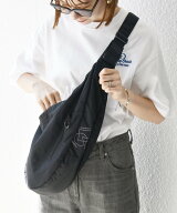 SHIPS any SHIPS any: リップストップ ナイロン ロゴ 刺繍 クレッセント ショルダーバッグ◇ シップス バ…
