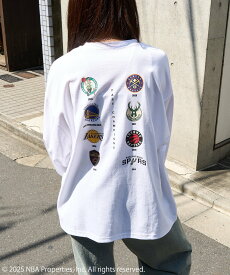 【SALE／20%OFF】SETUP7 NBA/NBA CHAMPIONS TEAM ARCHIVE LONG Sleeve Tee セットアップセブン トップス カットソー・Tシャツ ホワイト ブラック【送料無料】