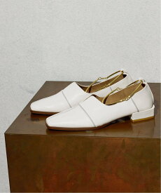 GRISE 《追加》GRISEレザースクエアクロスシームアンクルフラット ルタロン シューズ・靴 その他のシューズ・靴 ベージュ ブラウン【送料無料】