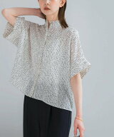URBAN RESEARCH ROSSO 『WEB/一部店舗限定』ウォッシャブルドットフリルネックブラウス アーバンリサーチ…