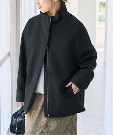 Spick & Span 《40周年 別注 / 予約》TICCA / ティッカ スタンドネックブルゾン スピックアンドスパン ジャケット・アウター ブルゾン・ジャンパー ベージュ ブラック【送料無料】