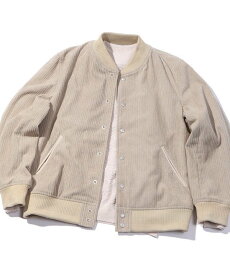 【SALE／50%OFF】MEN'S BIGI 親子コーデュロイストレッチブルゾン メンズ ビギ ジャケット・アウター ブルゾン・ジャンパー ホワイト ネイビー【送料無料】