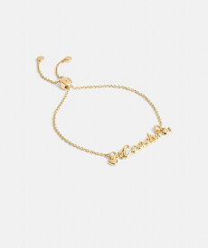 【SALE／40%OFF】COACH OUTLET 【公式】コーチ スクリプト ハート スライダーブレスレット コーチ　アウトレット アクセサリー・腕時計 ブレスレット・バングル ゴールド【送料無料】