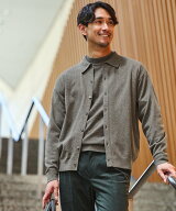UNITED ARROWS green label relaxing 【WEB限定】JUST fit ハイゲージ ポロニット カーディガン ユナイテ…