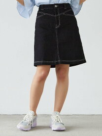 【SALE／50%OFF】NICOLE CLUB 台形スカート ニコル クラブ スカート その他のスカート ブラック ホワイト ブルー
