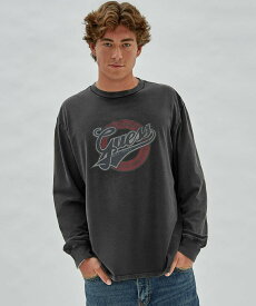 GUESS GUESS ロゴTシャツ (M)GUESS Originals L/S Logo Tee ゲス トップス カットソー・Tシャツ グレー【送料無料】