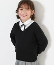 綿100% 洗える スクールニット Vネック プルオーバー 子供服 キッズ ベビー服 26AW