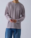 ステッチワッフルロングスリーブTシャツ