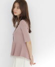 部分シアーペプラムニット