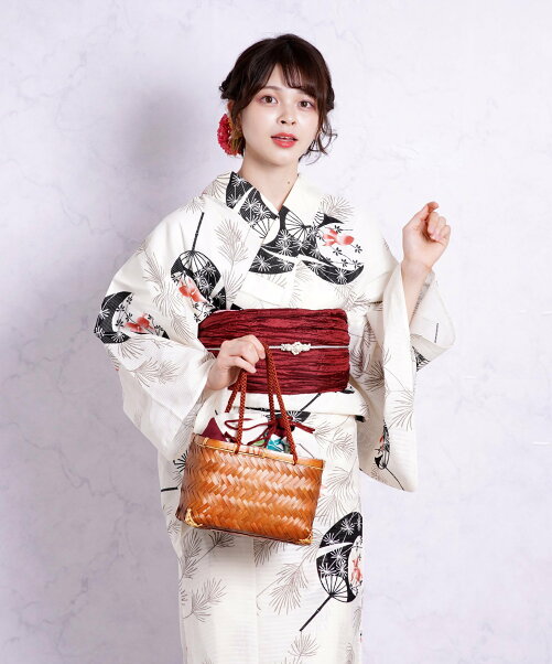 Utatane Utatane W 浴衣3点セット 綿絽 赤と黒のうちわ金魚 Rakuten Fashion 楽天ファッション 旧楽天ブランドアベニュー At70