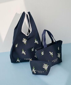 TOCCA 【A4サイズ対応・一部カラー撥水】BOUQUET DE REVE ECO BAG エコバッグ トッカ バッグ エコバッグ・サブバッグ ブラック ネイビー ベージュ【送料無料】