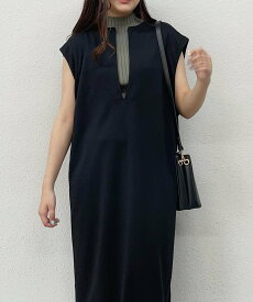 【SALE／53%OFF】kivi キーネックノースリワンピ レトロガール ワンピース・ドレス その他のワンピース・ドレス ブラック ベージュ ブルー